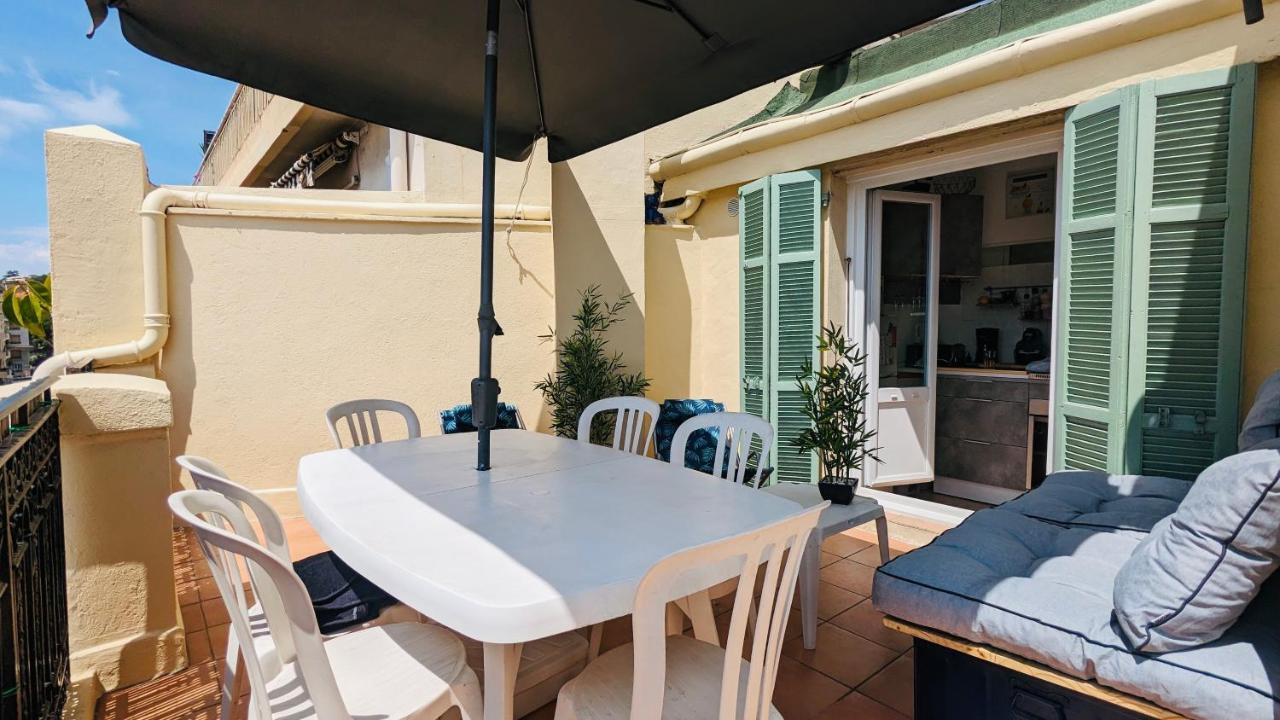 "Studio Ensoleille A Deux Pas Des Plages Avec Sa Grande Terrasse Privee !" 니스 외부 사진